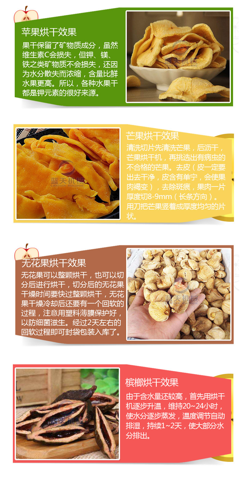 果蔬烘干機(jī)產(chǎn)品烘干介紹